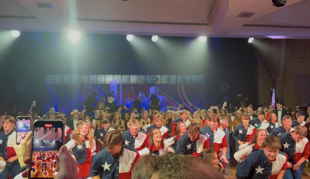 Texas high school dance group performs at the Texas State Society Ball at the Washington Hilton the night before the inauguration. 